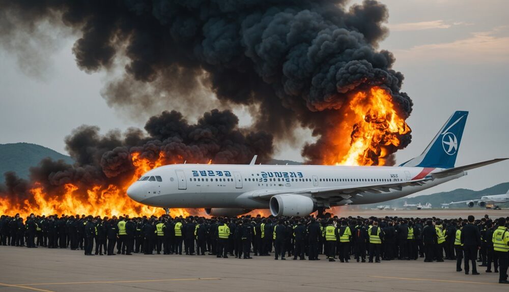 busan plane fire evacuation