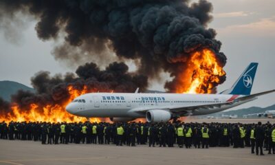 busan plane fire evacuation