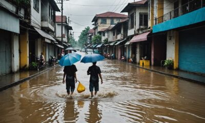 heavy rain floods jakarta