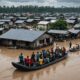 kuching residents trapped by flood