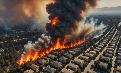 la fire forces evacuations