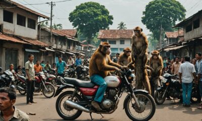 monkeys invade bekasi community