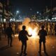 fireworks thrown in bandung