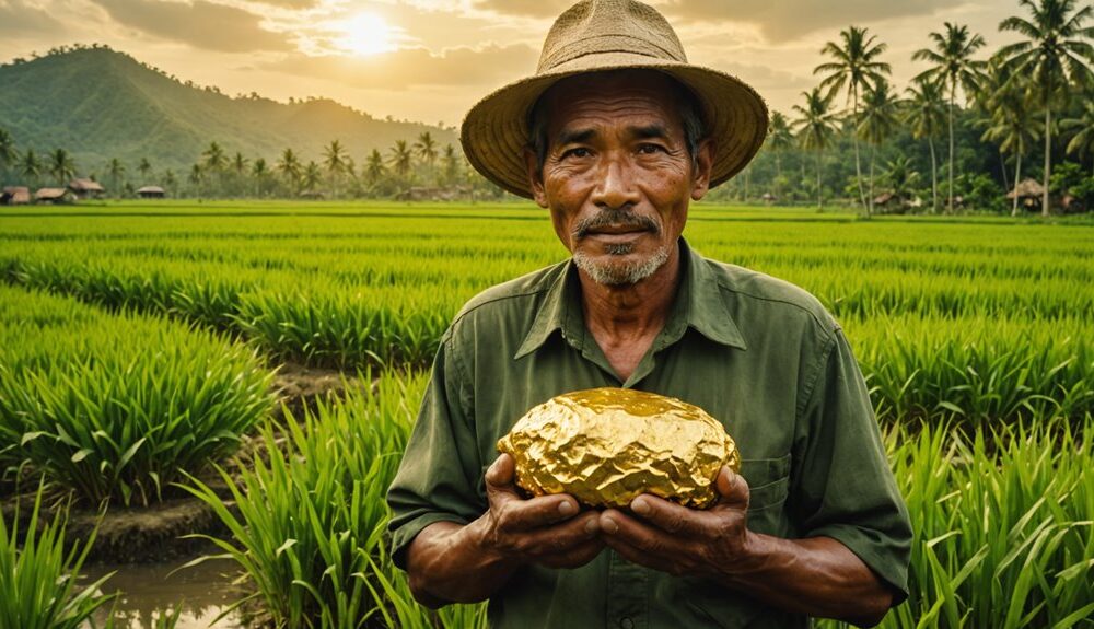 javanese farmer finds gold