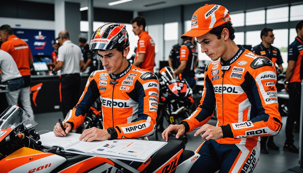 marquez and bagnaia test in sepang